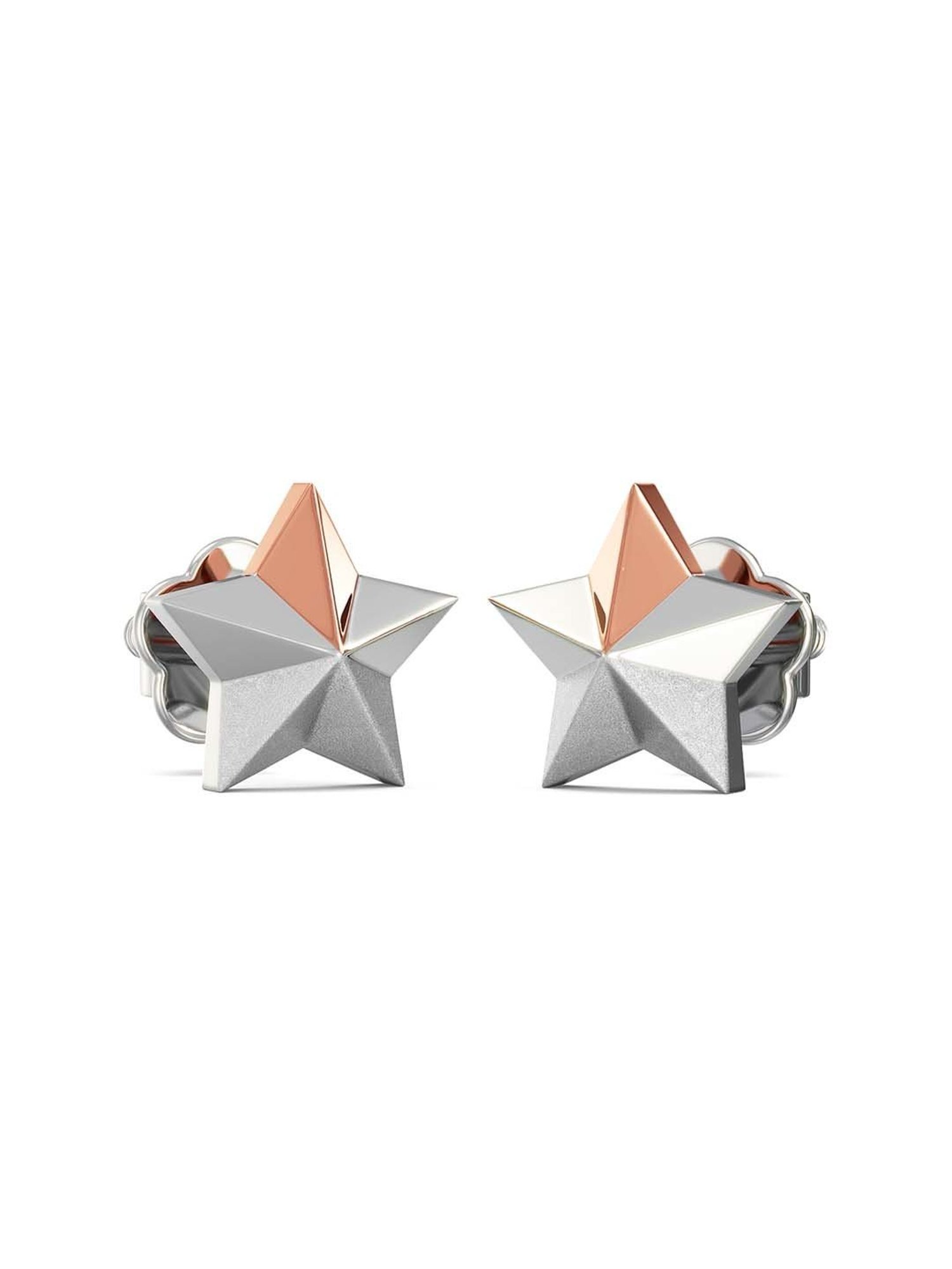 Joyalukkas 950 Platinum Star Stud Earrings for Women & Girls