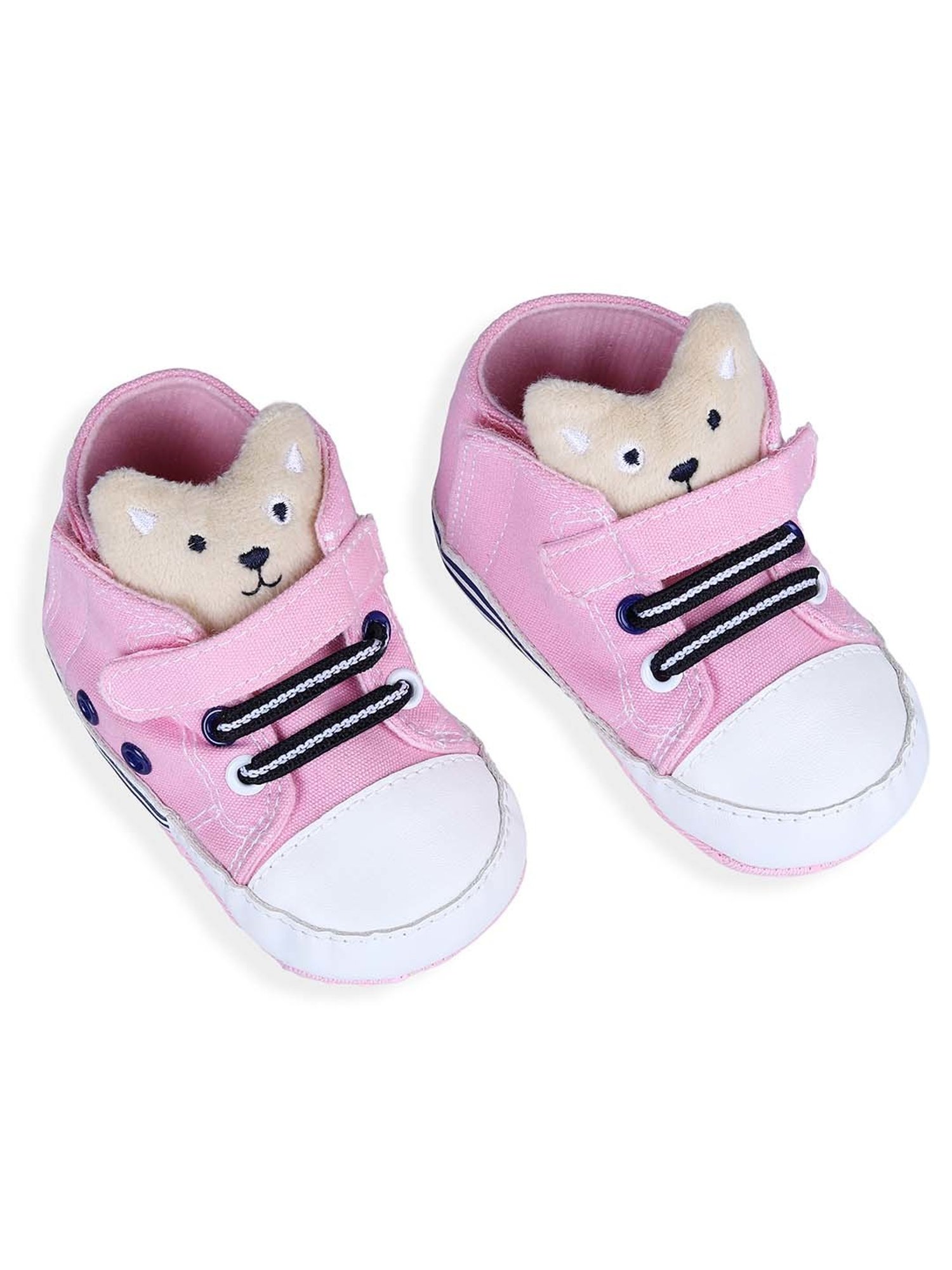 Baby Moo Kids Pink & White Casual Booties