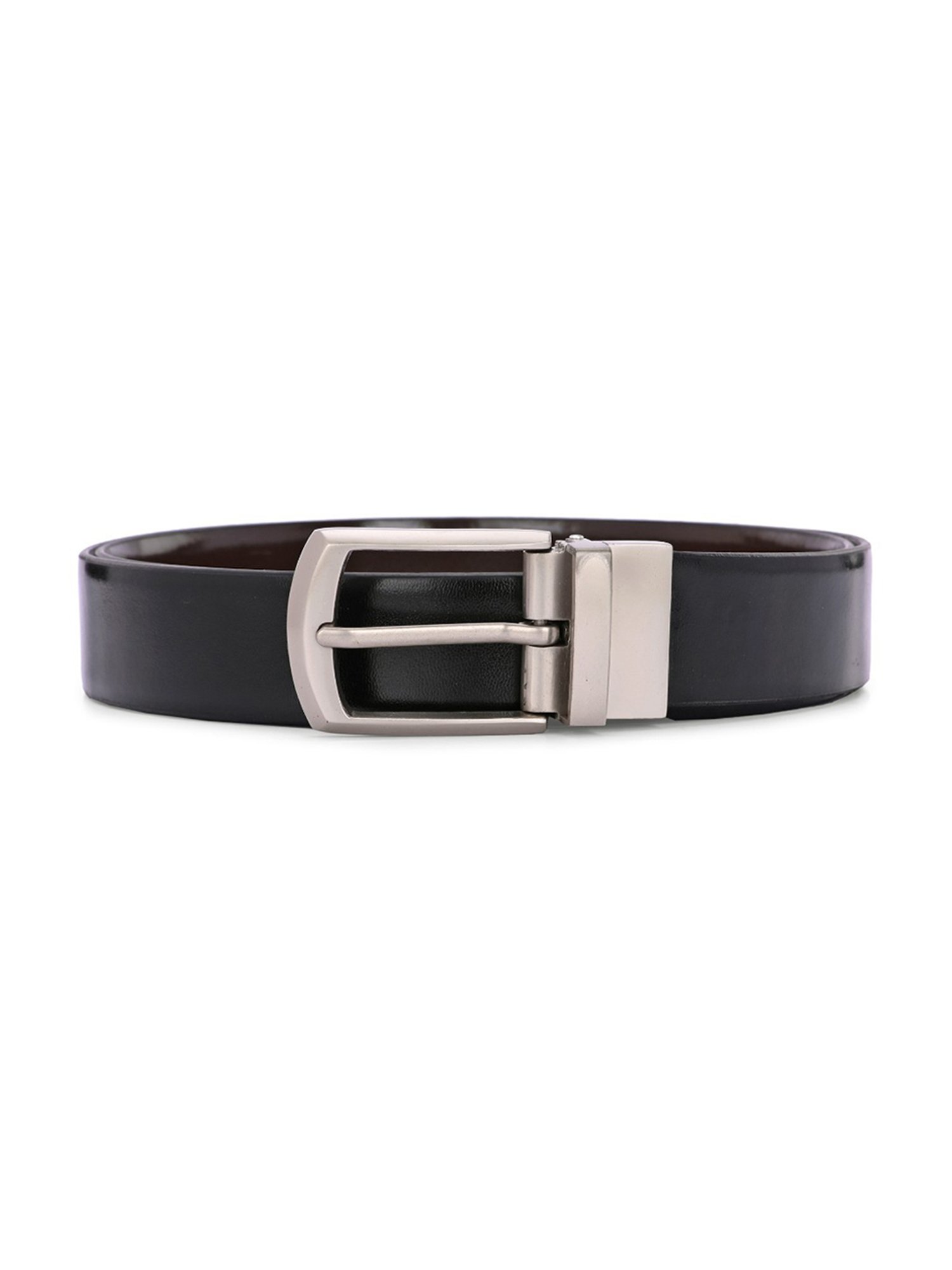 Clog London Black & Brown Leather Reversible Formal Belt