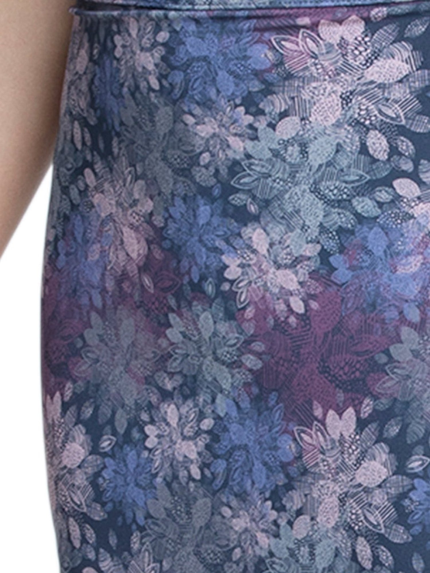 Amante Blue Printed Skirtini