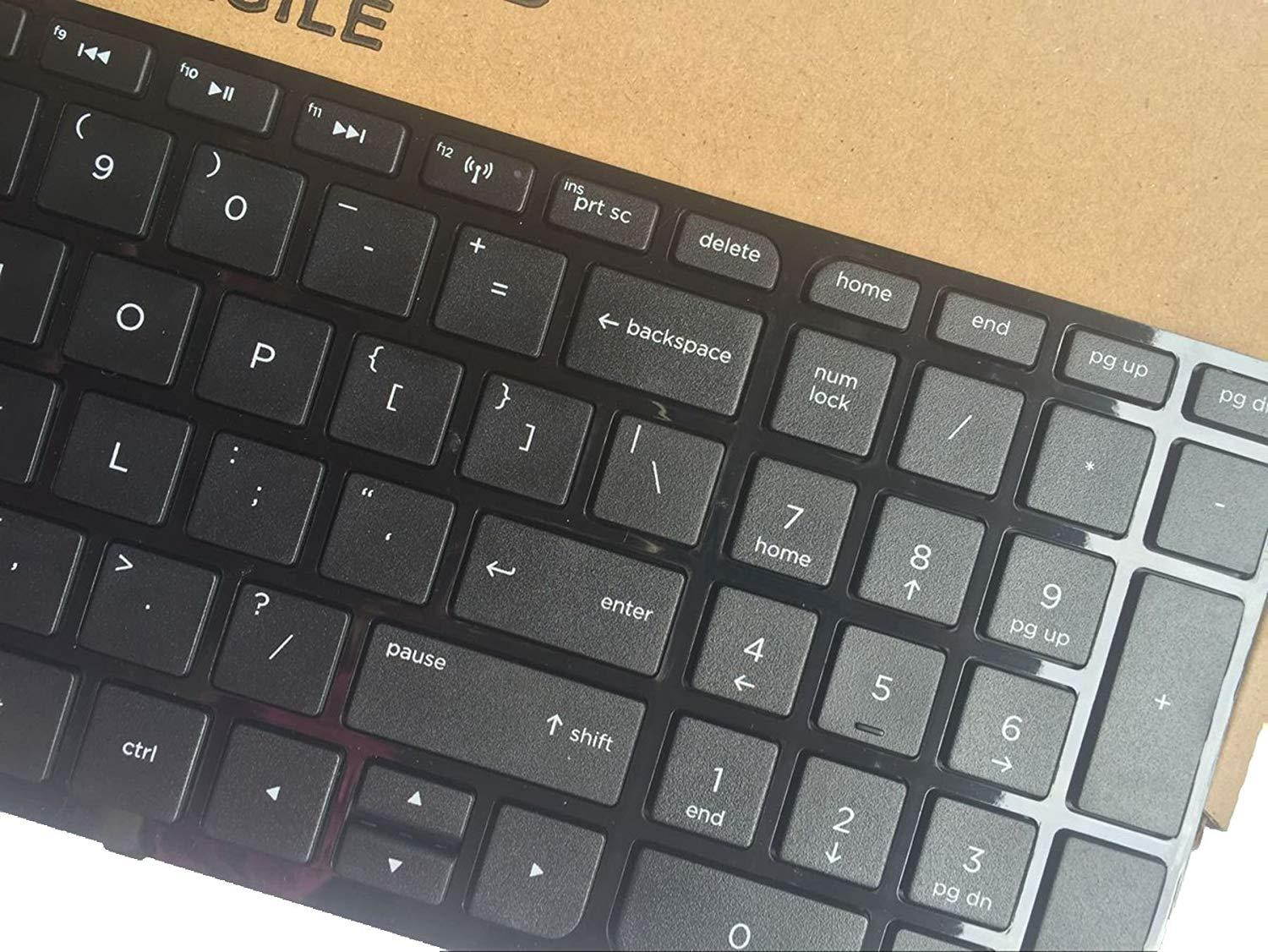 Unitque US Laptop Keyboard with Frame for HP Pavilion 17E 17-E 17-E000 17-E100 17-Exxx 17Z-E 2B-07001Q110 725365-001 AER68U00310 720670-001 AER68U00110 V140546BS1