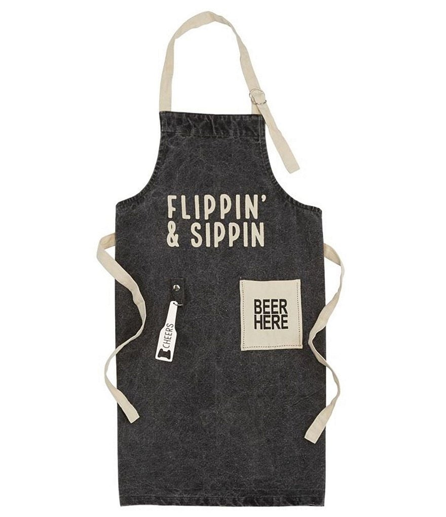 Mud Pie Flippin And Sippin Apron