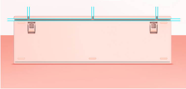 Thunderobot KC5 104R pink Hard Candy red switch 104keys All Keys without Conflict Waterproof and dust-proof mechanical gaming keyboard