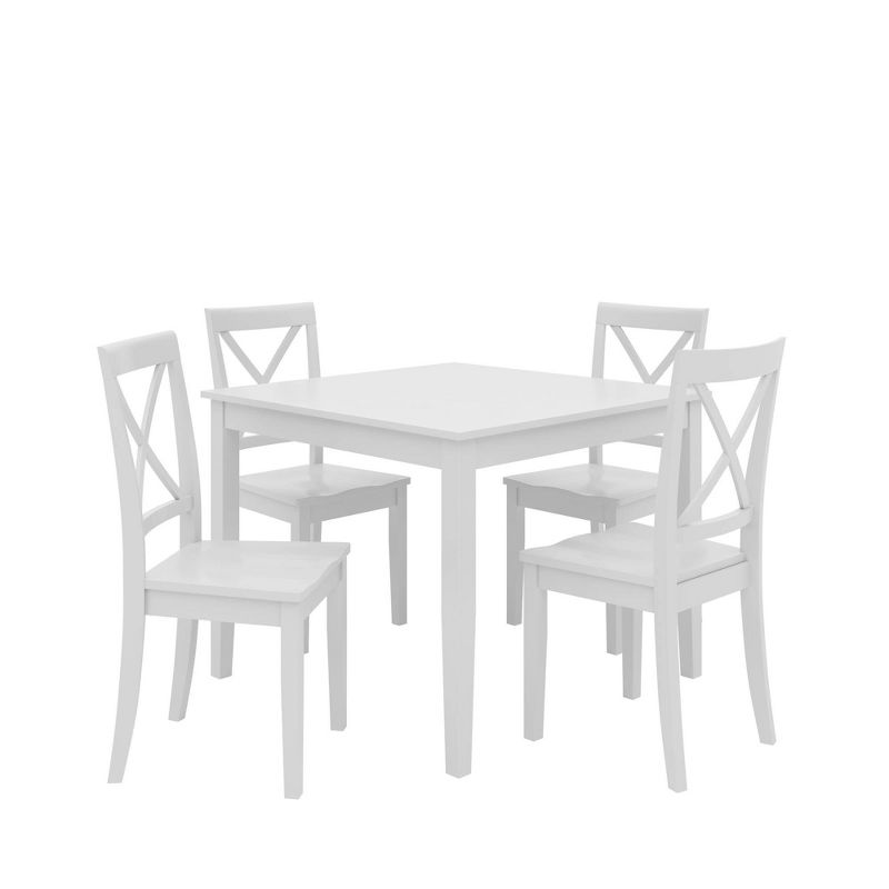 5pc Balwin Dining Set White - Dorel Living