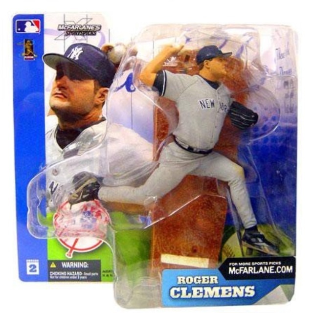 McFarlane MLB series 2 Roger Clemens New York Yankees Gray Jersey