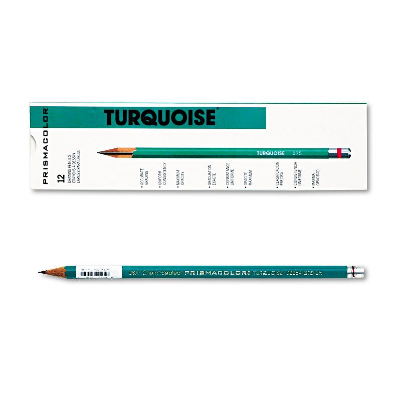 Prismacolor Turquoise Drawing Pencil 2H 1.98 mm Dozen 2264