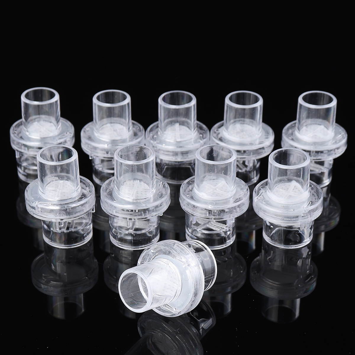 10Pcs Disposable One-way CPR Mask Training Valves Mouthpieces Micromask  #1