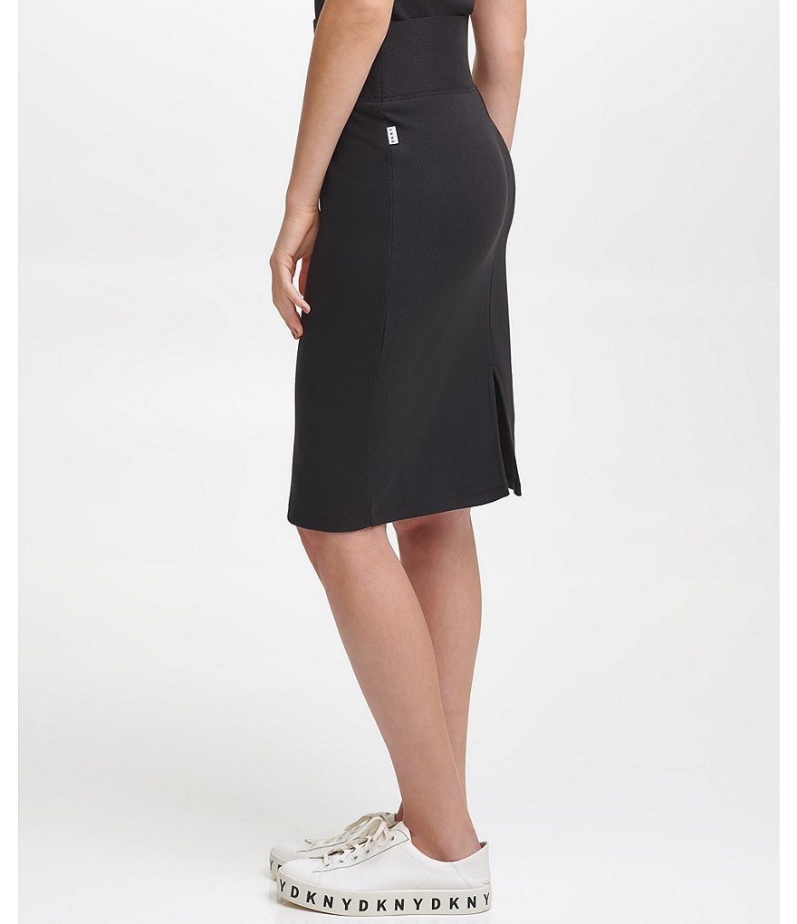 Marc New York Off Duty French Terry Drawcord Pencil Skirt