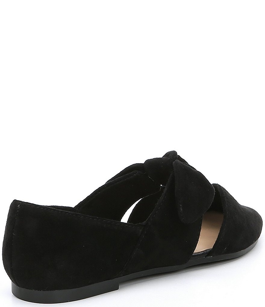 GB Girls' Clair-Girl Bow Tie Suede Casual Flat (Toddler)