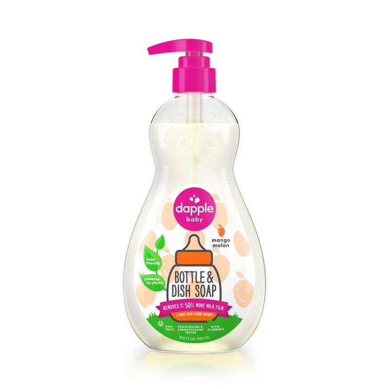 Dapple Baby Bottle & Dish Soap - Mango Melon Scent - 16.9 fl oz