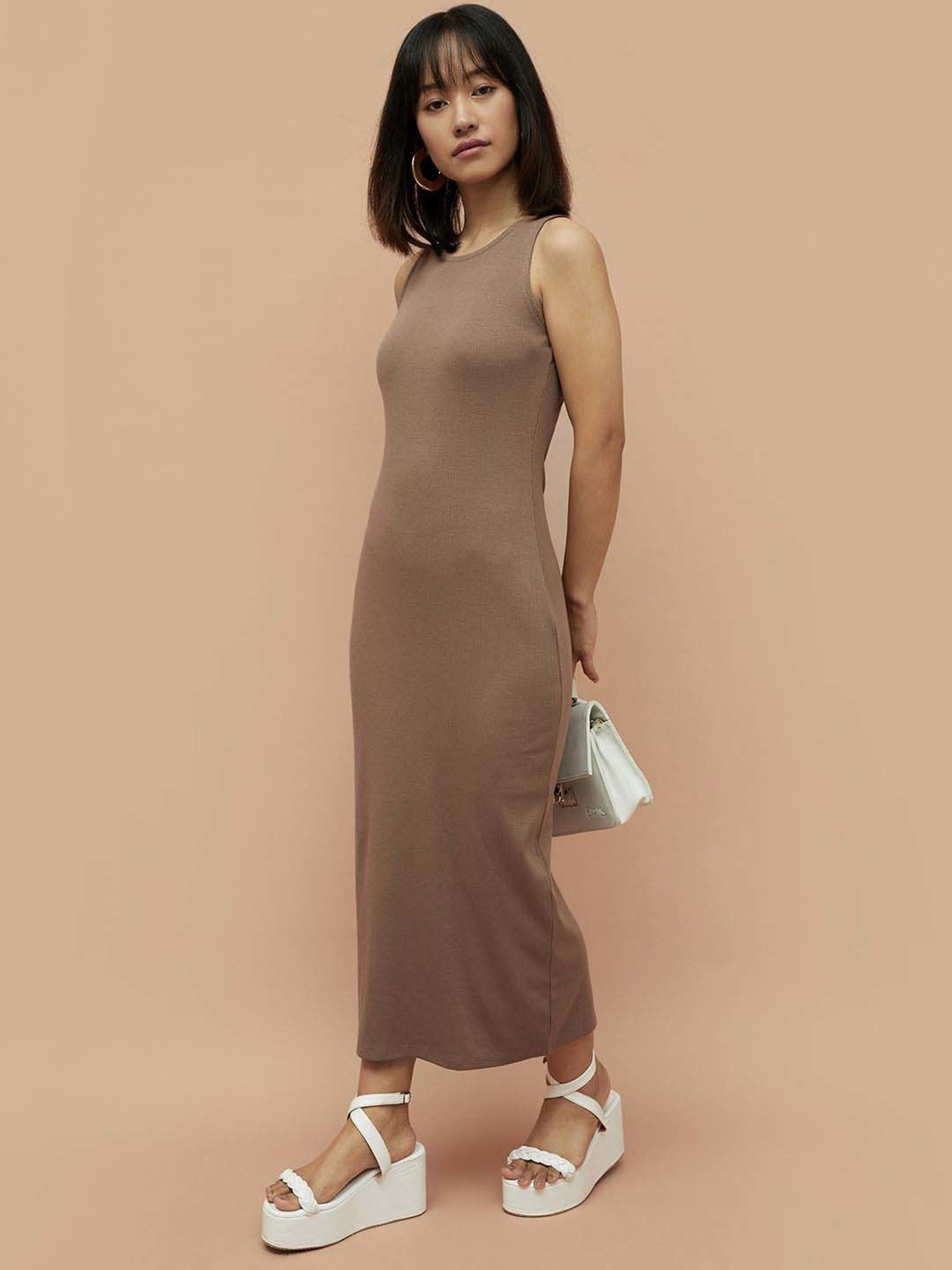 Ginger by Lifestyle Brown Bodycon Dress