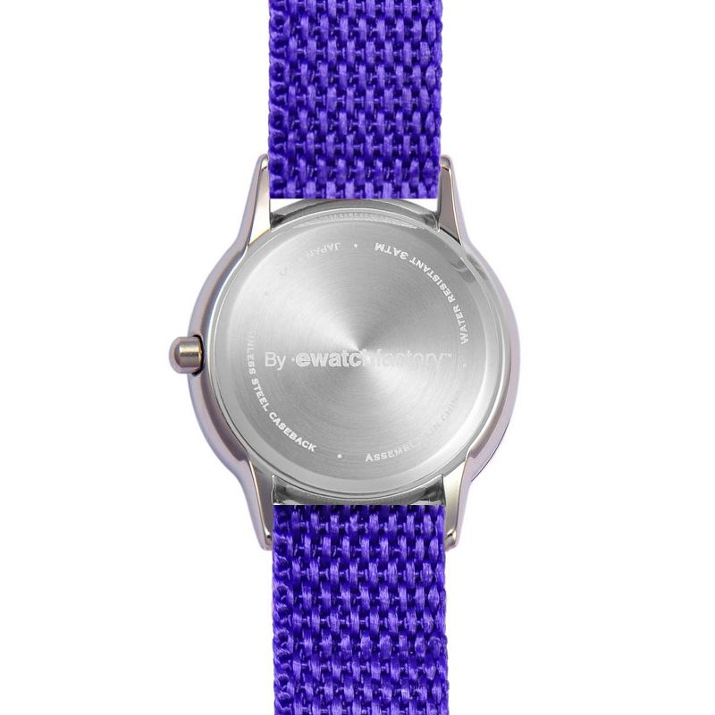 Girls' Red Balloon Love Owl Stainless Steel Time Teacher Watch - Purple