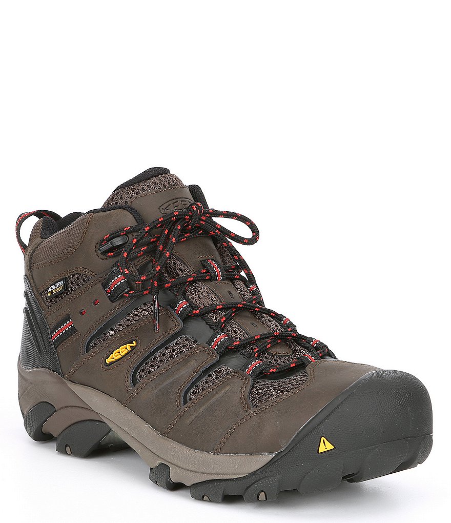 KEEN Men's Utility Lansing Mid Waterproof Steel Toe Work Boots