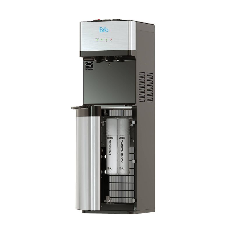 Brio Self Cleaning Bottleless Water Cooler Dispenser with Filtration 2 Free Replacements