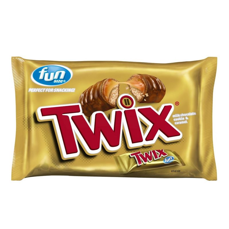 Twix Fun Size Caramel Chocolate Cookie Bar Candy - 10.83oz