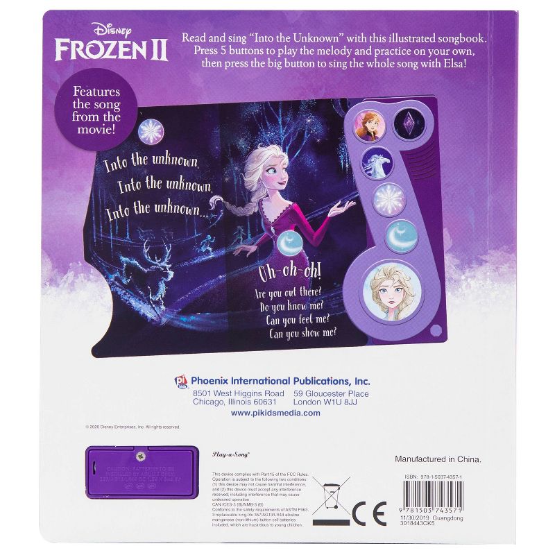 Disney Frozen 2  Into the Unknown Little Music Note (Sound Book) (Board Book)