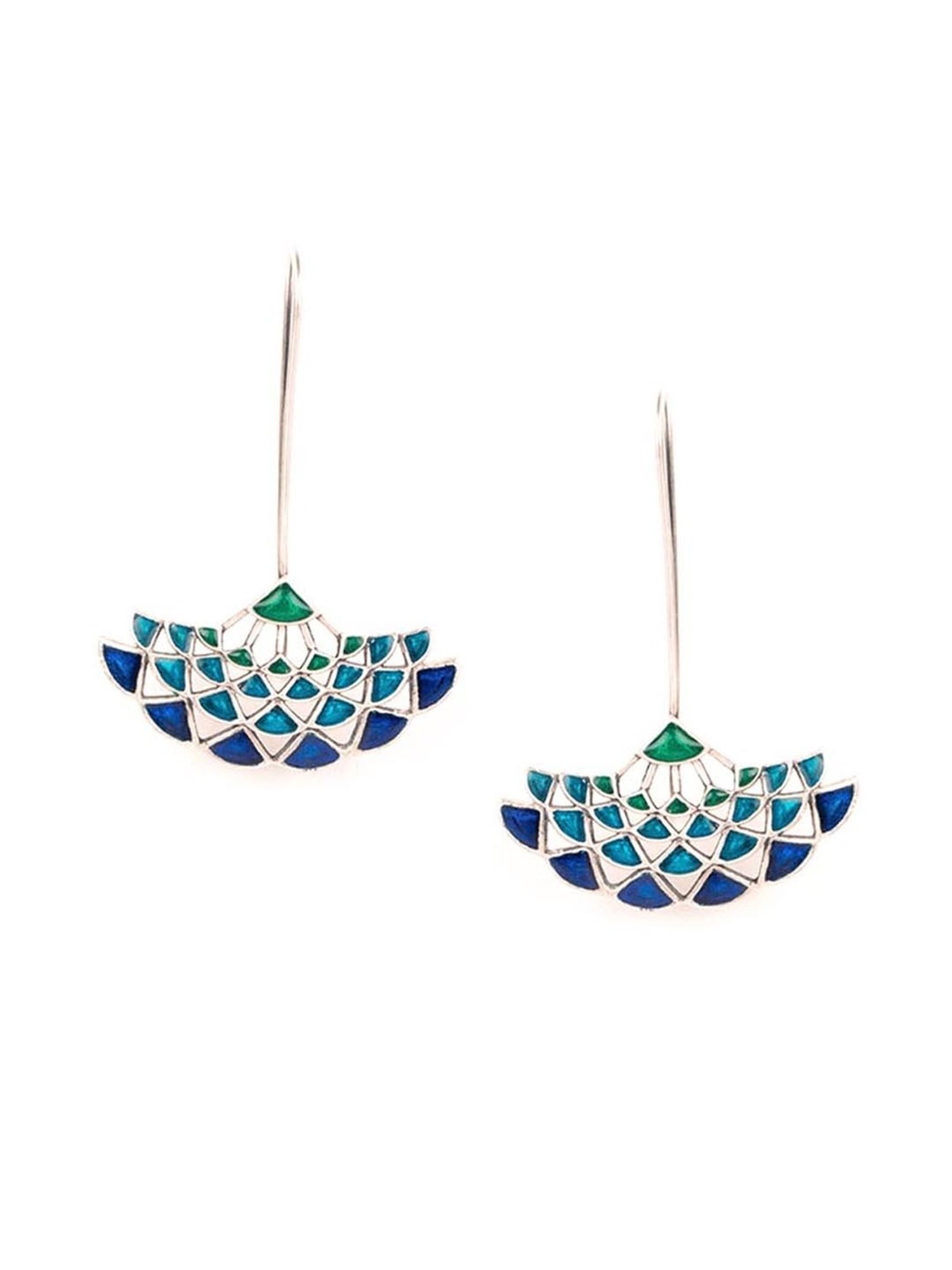 Clara 92.5 Sterling Silver Lily Earrings for Women