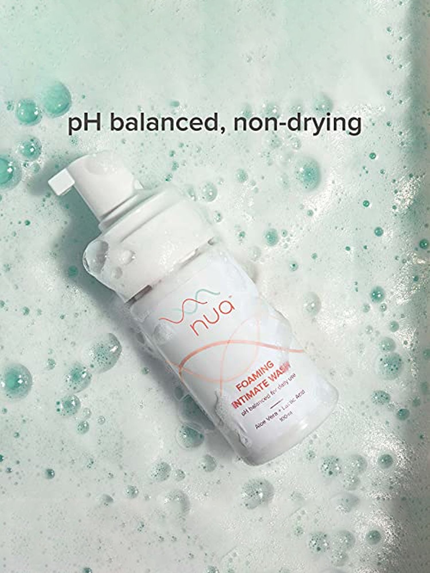 Nua Foaming Intimate Wash - 100 ml Each (Pack of 2)