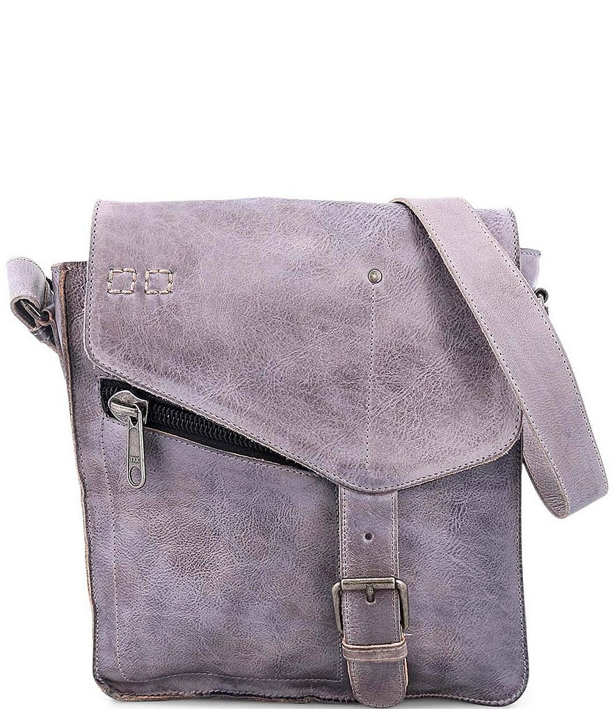 Bed Stu Venice Beach Buckle Weathered Leather Crossbody Bag