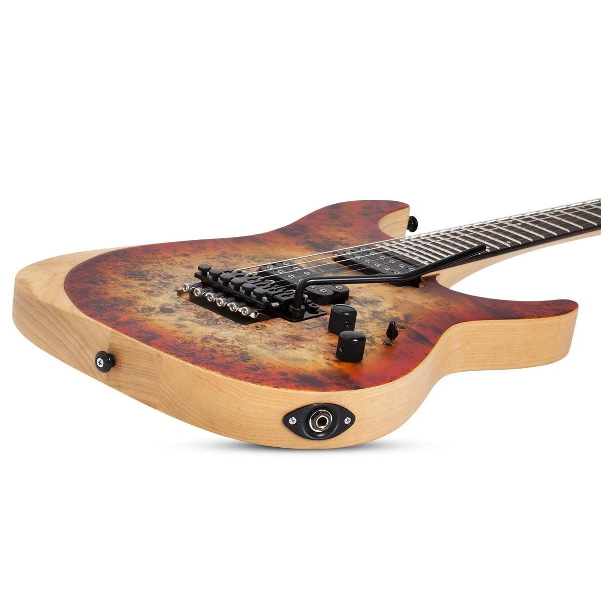 Schecter Reaper 6 FR Electric Guitar - Ebony/Satin Inferno Burst - 1505