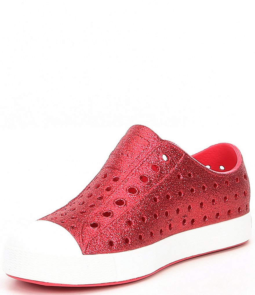 Native Girls' Jefferson Bling Glitter Slip-On Sneakers (Infant)