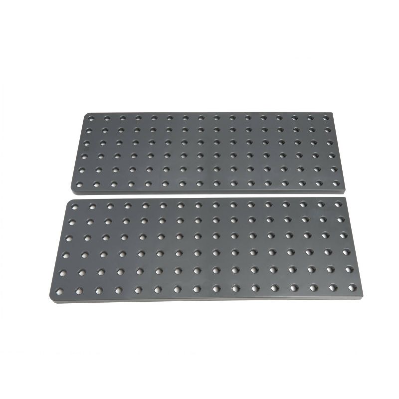 2pk Plastic Peggy Adjustable Dishware Organizer Gray - Umbra