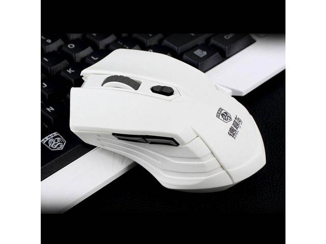 Black & White Multimedia Gaming Keyboard & Mouse With USB RF 2.4GHz Wireless HTPC, Anti-Ghosting Feature, Water-Proof Design, Mute Effect and Mechanical Feel Design, Fully Compatible