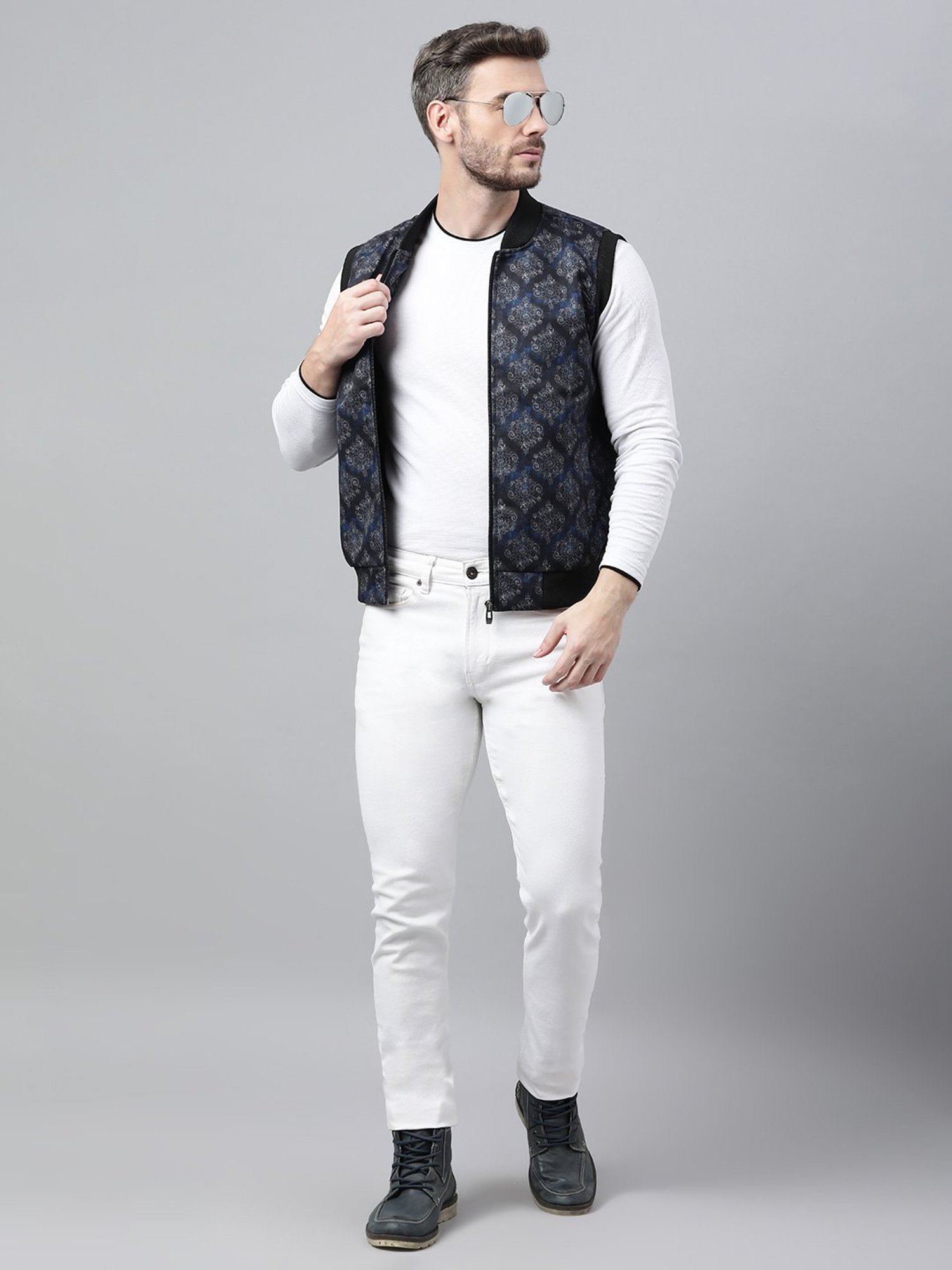 Hummel Grey Regular Fit Bomber Jacket