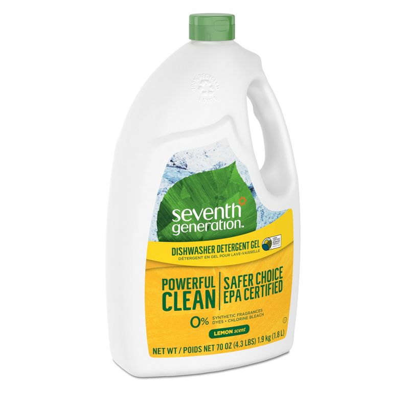 Seventh Generation Lemon Natural Dishwasher Detergent Gel - 70oz