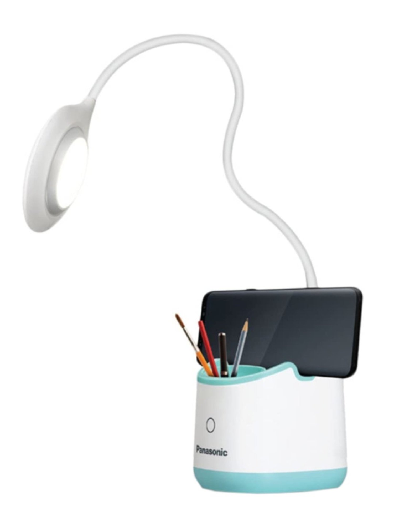 Panasonic PDEM01054R1 5W Desk Lamp with Pen Holder (Blue/White)