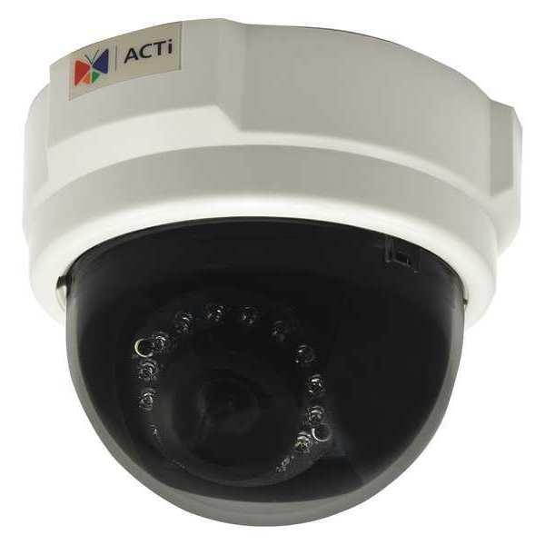 ACTi D55 RJ45 3MP Indoor Dome Camera with D/N, IR, Fixed Lens