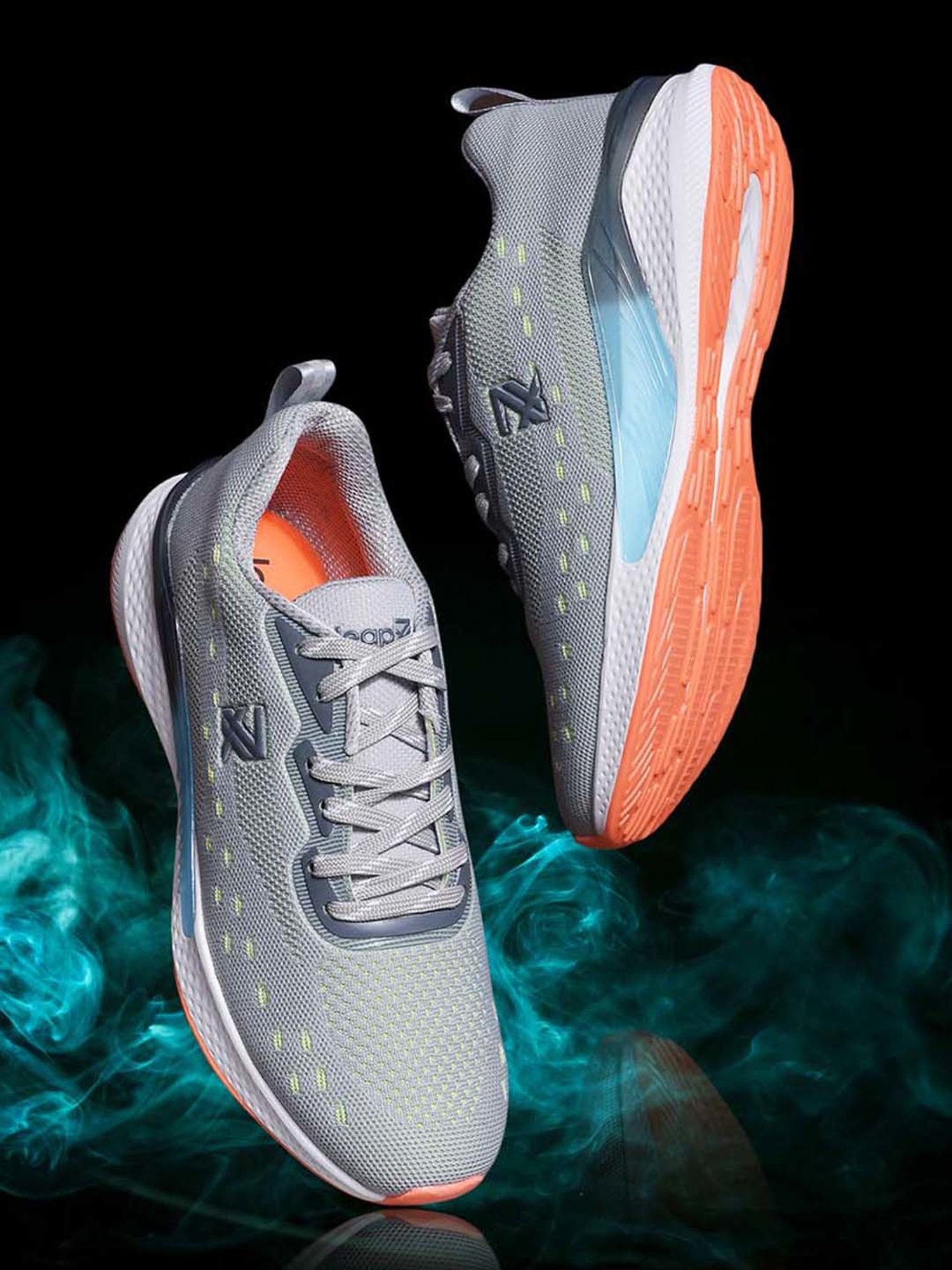 Leap7X by Liberty Men's Grey Running Shoes