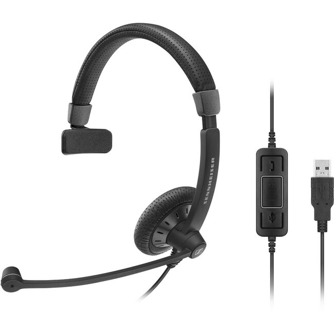 Sennheiser SC 130 USB (508314) - Single-Sided (Monaural) Headset for Business Professionals | with HD Stereo Sound, Noise Canceling Microphone, & USB Connector (Black)