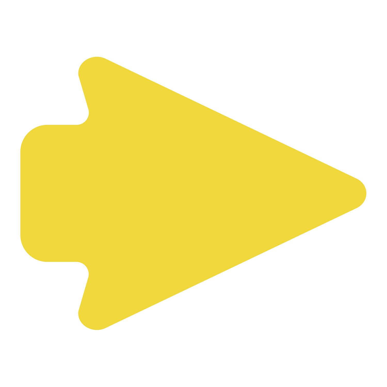 LiteMark 5 Inch Green Arrowhead Decals - Pack of 12