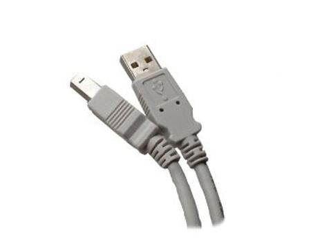 Gray - USB 2.0 Compliant A to B, 10 feet - High Speed USB Cable