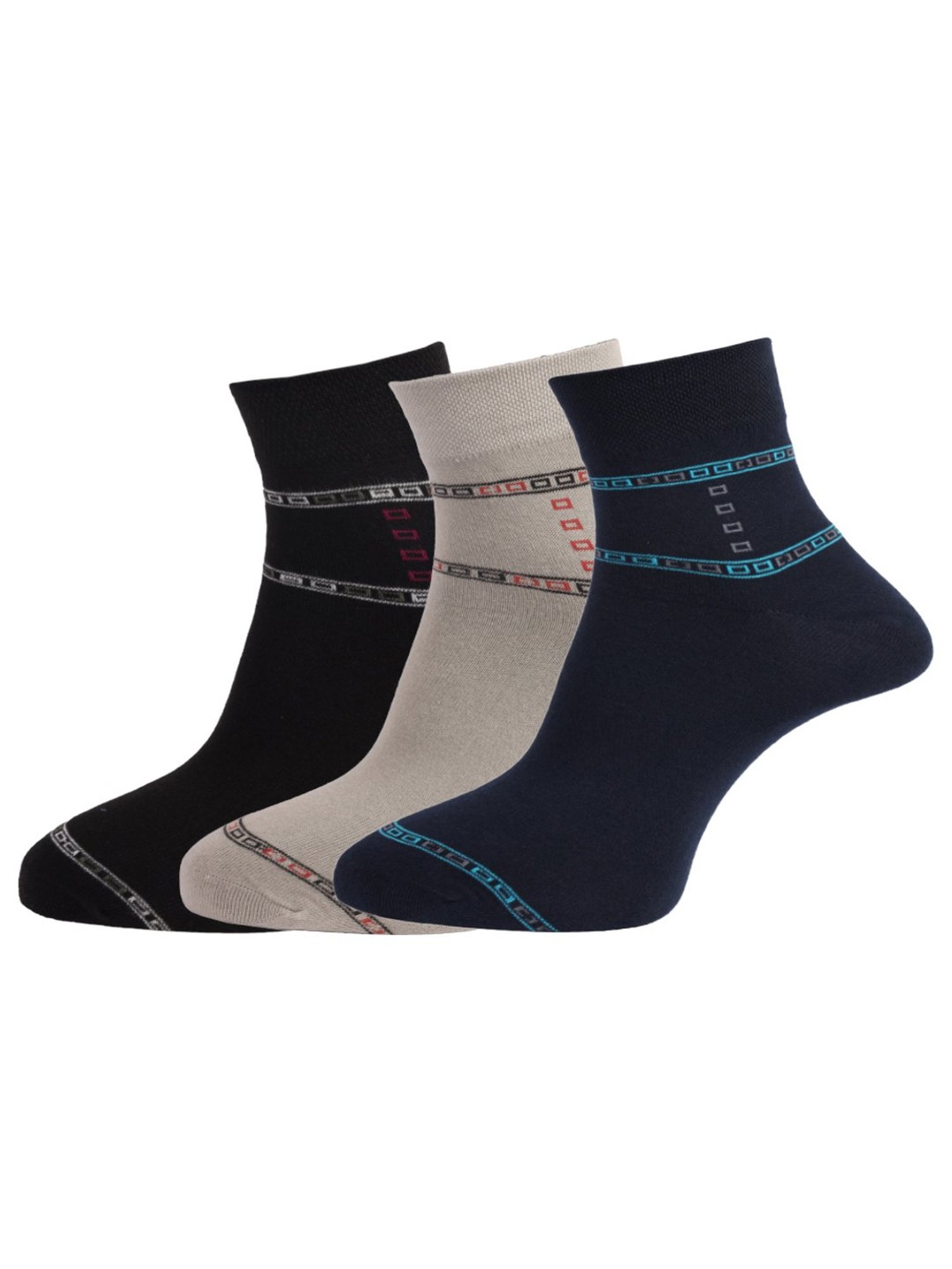 Jockey 7036 Light Grey Compact Terry Cotton Ankle Length Socks with Stay Fresh Treatment