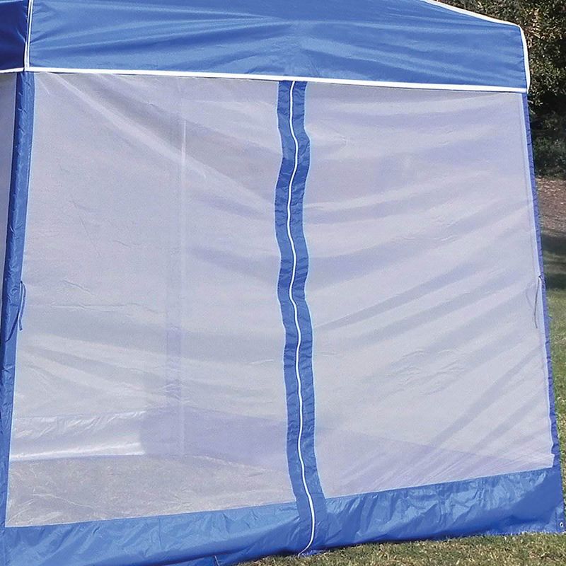 Z-Shade 10' Horizon Angled Leg Breathable Mesh Screen Shelter Protectant Attachment for Horizon Canopy Tents, Blue (Attachment Only)