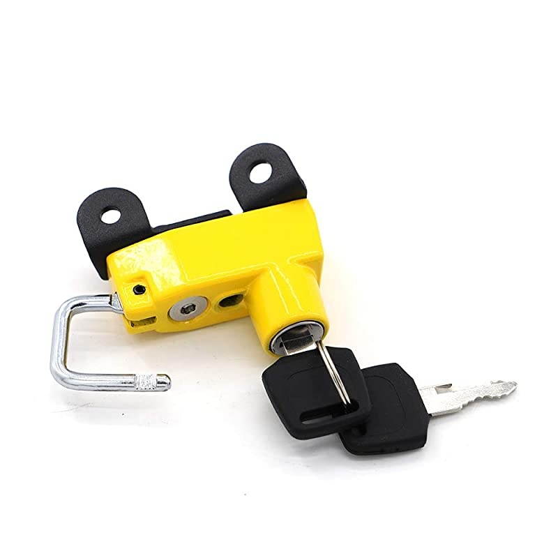 Helmet Lock Anti-Theft Helmet Security Lock for Ducati Scrambler Sixty/Icon/Urban Enduro 2015-2019-Yellow