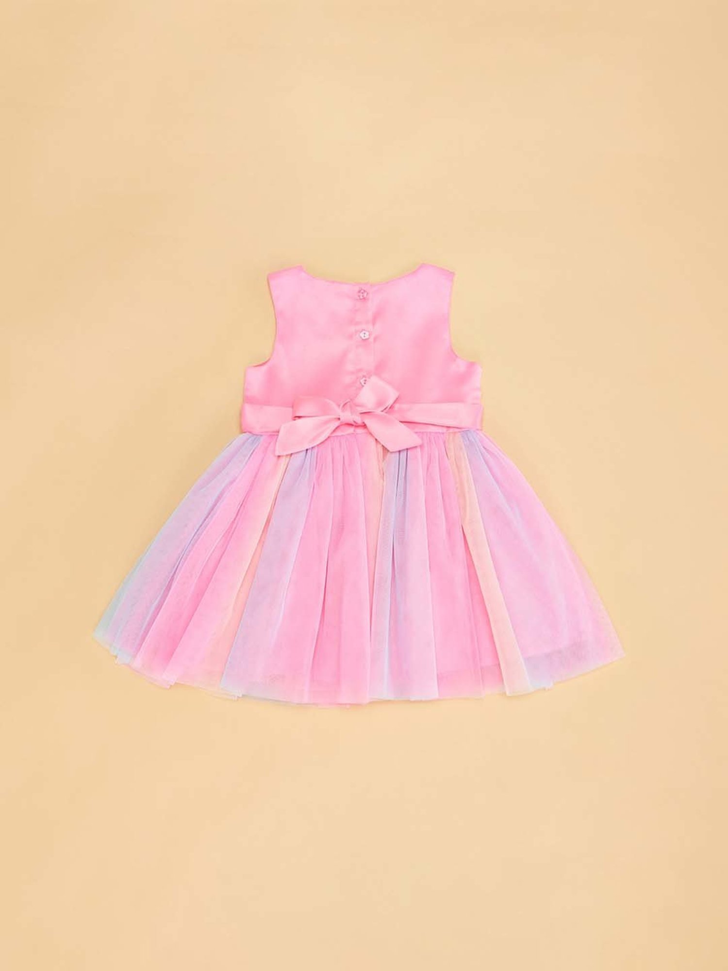 Pink Chick Kids Navy Solid Party Gowns