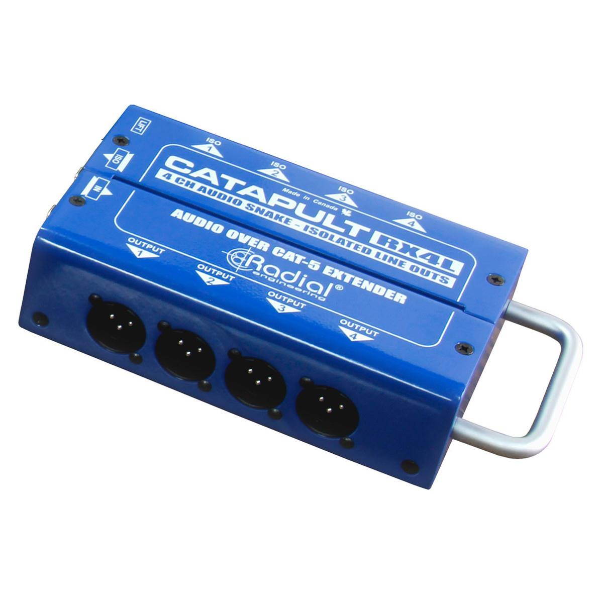 Radial Engineering Catapult RX4L Cat5 Audio Receiver (4x4 Line Out)