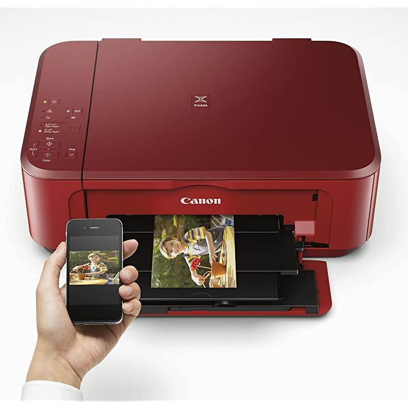 PIXMA MG3620 Wireless AllInOne Color Inkjet Printer with Mobile and Tablet Printing Red