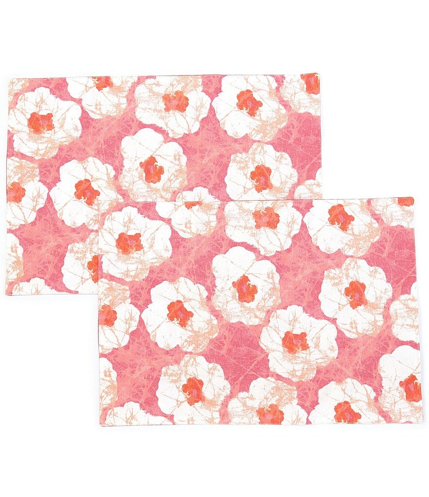 Mud Pie Blue Indigo Printed Chambray Napkins, Set of 4