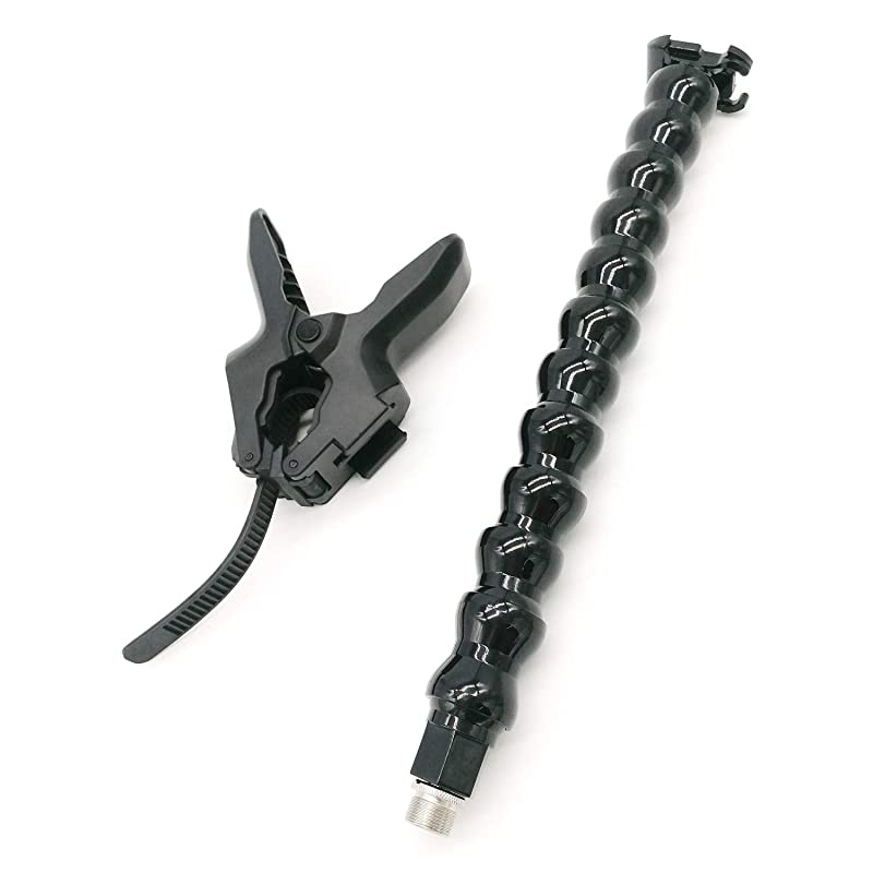 Mic Clamp Grip with 58quot27 Thread Gooseneck Extension Mount Holder for Microphones Work for any Music Stand Microphone Stand and Tripods