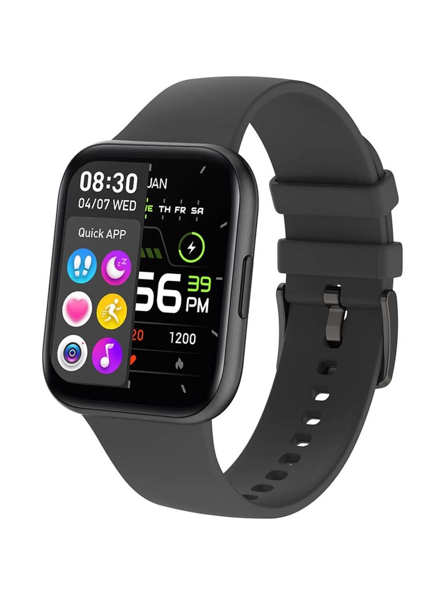 MAXX SX25 Ace Smart Watch with Multiple Sports Mode & Faces (Black)