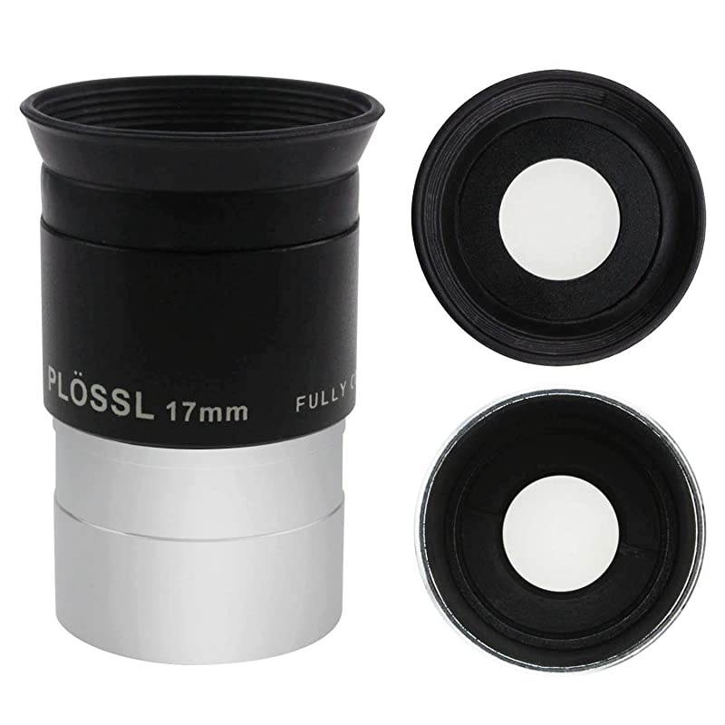 125quot 17mm Plossl Telescope Eyepiece 4Element Plossl Design Threaded for Standard 125inch Astronomy Filters