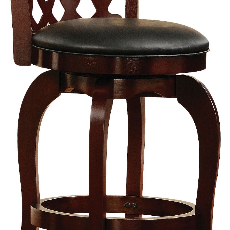 24" Parma Swivel Counter Height Barstool Chocolate - Inspire Q