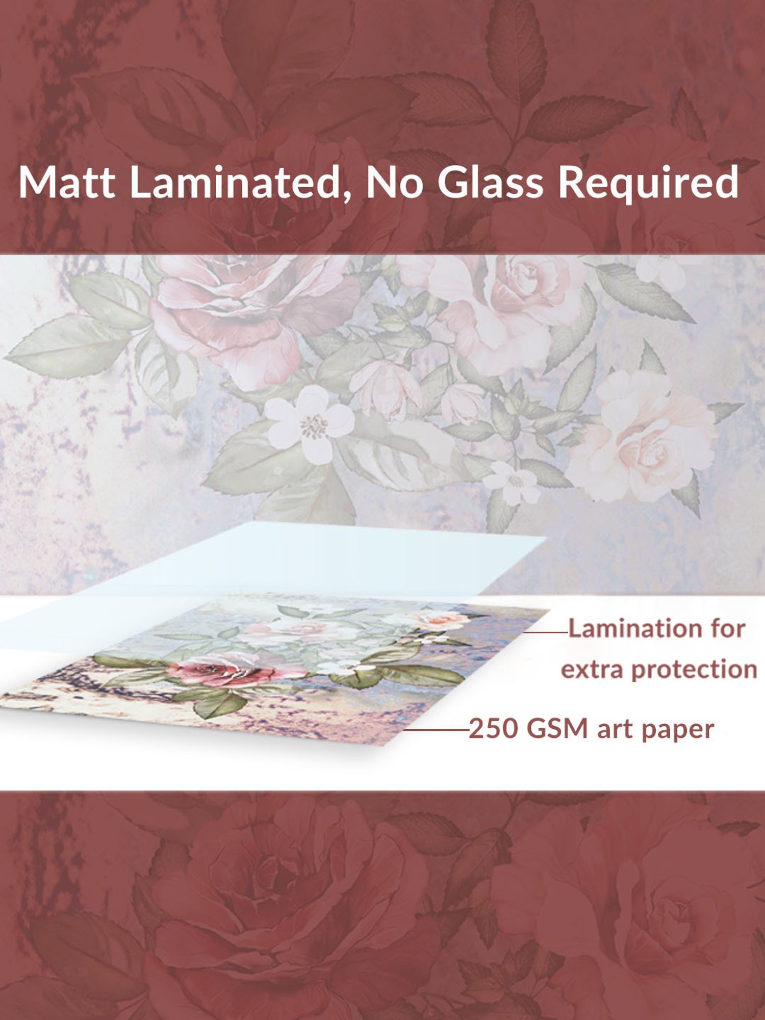 Art Street Printed Brown Engineered Wood Photo Frames (Set of 5)