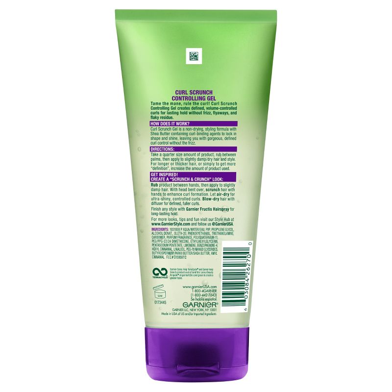 Garnier Fructis Style Curl Scrunch Extra Strong Hold Controlling Gel - 6.8 fl oz