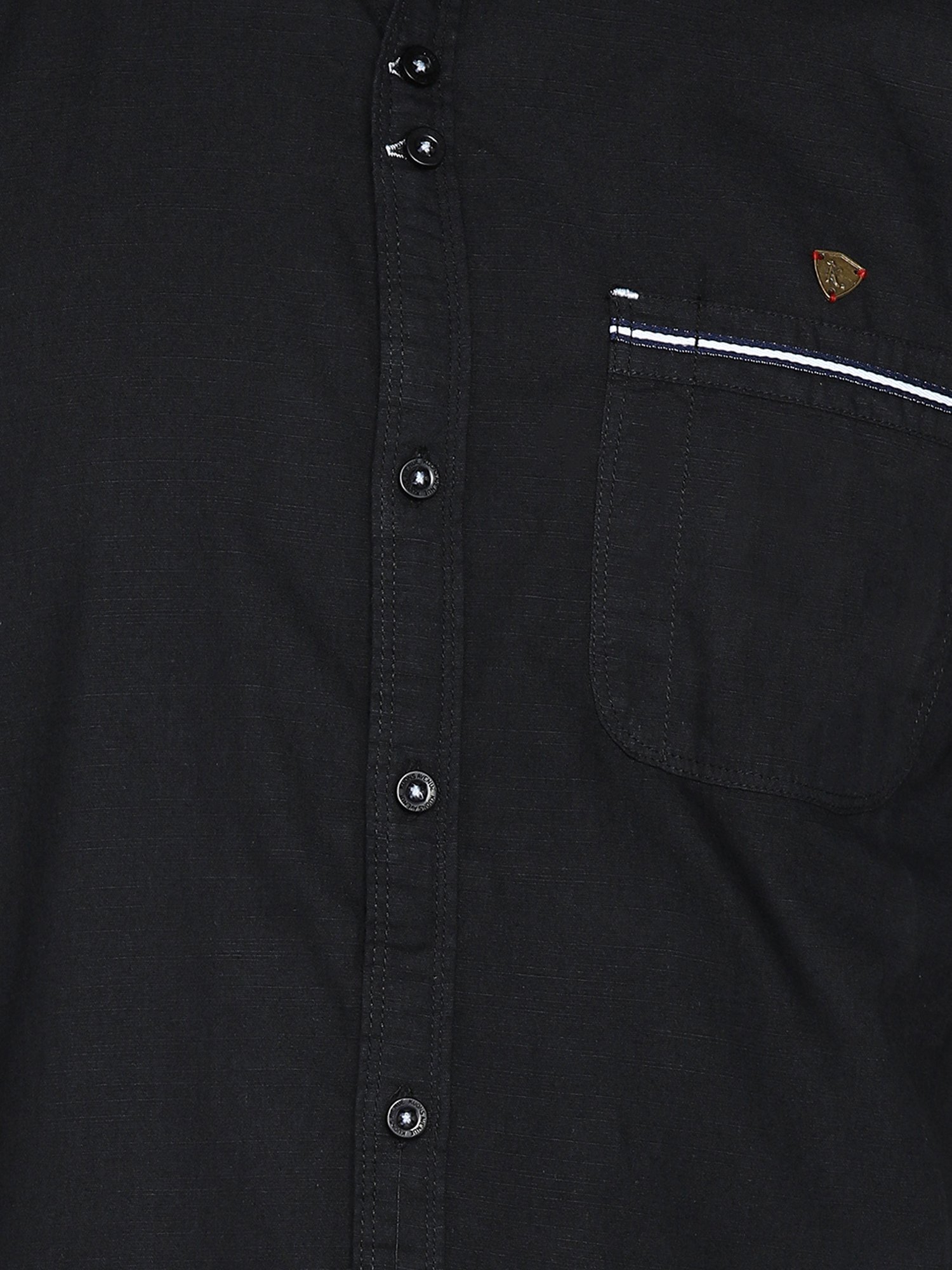 Kuons Avenue Black Slim Fit Shirt