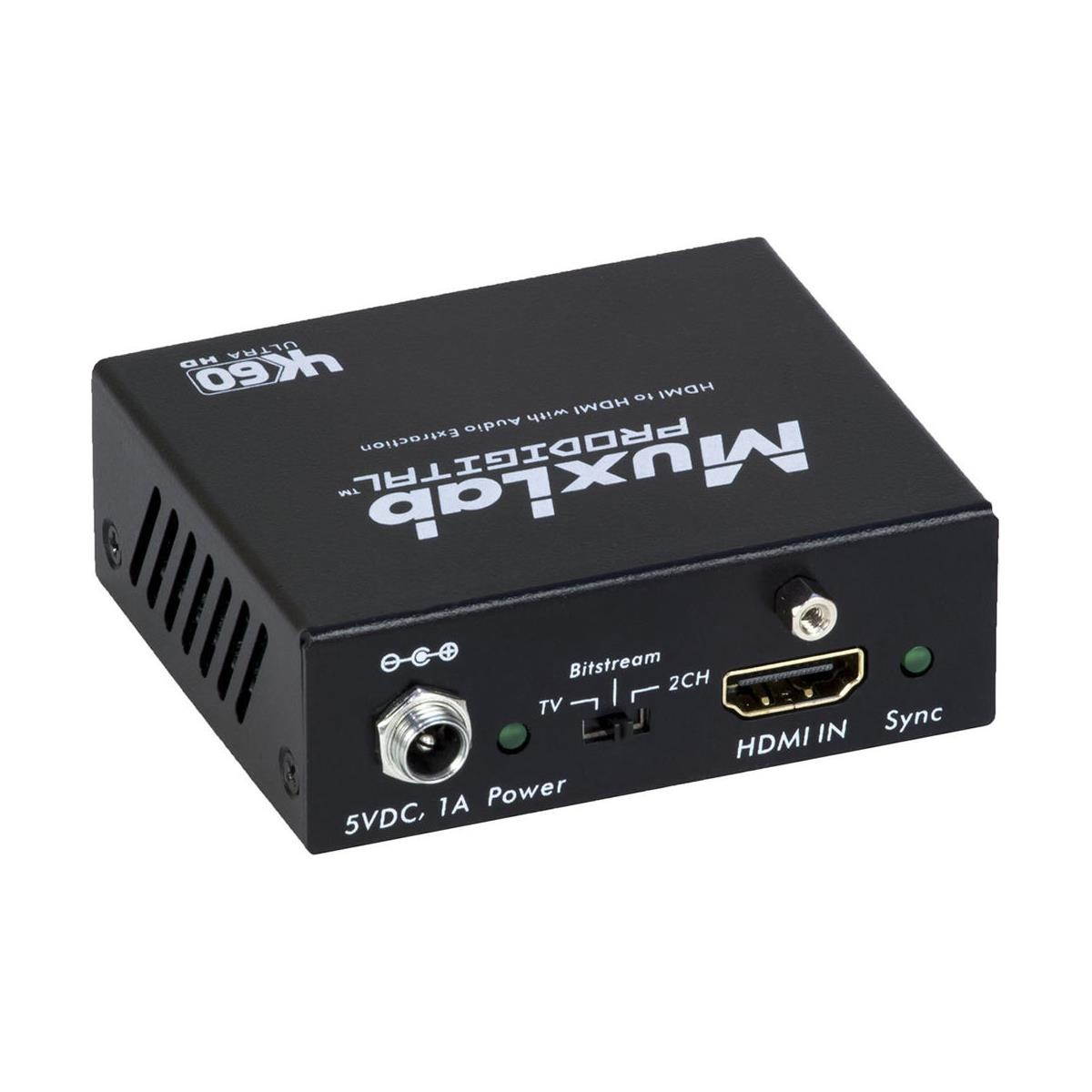 MuxLab 500436 4K/60 HDMI to HDMI Extender with Audio Extraction w/2-Yr Warranty